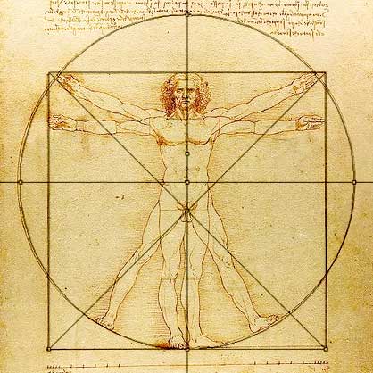 vitruvian man mixed